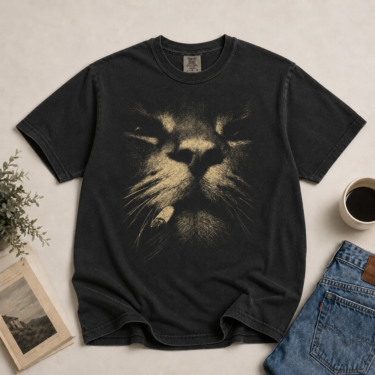 Smoking Cat Shirt – Vintage Grunge Cat Meme Graphic Tee